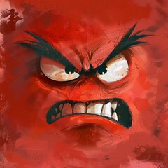 angry face