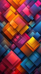 Fototapeta premium Create a seamless looping animation of a geometric pattern with vibrant colors