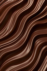 Chocolate brown wavy background, warm and deep, perfect for coffee shops or rustic decor designs