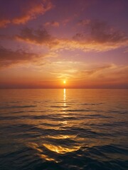 Fototapeta premium Sunset with the sea