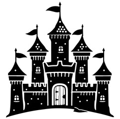 Obraz premium castle vector illustration