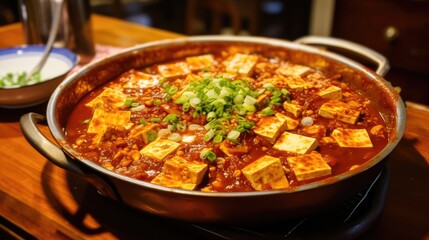 stew with vegetables in a pan