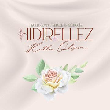 Hıdırellez Bayramı kutlu olsun. Hıdırellez vector design. Happy Hıdırellez Holiday, the herald of spring.