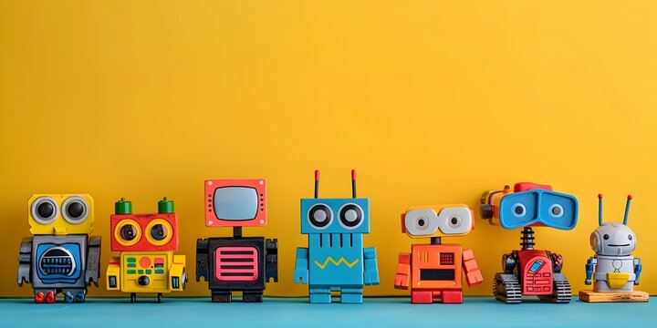 A line of colorful and whimsical robot inspired toys designed to spark children s interest in engineering technology and innovation
