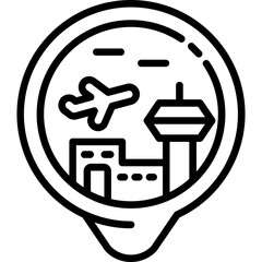 Airport Location Icon
