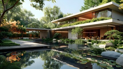 Obraz premium Green Technology Innovations Transforming Residential Homes for a Cleaner and Sustainable Future