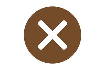 Obraz premium Cross button