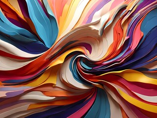 abstract background with colored waves 