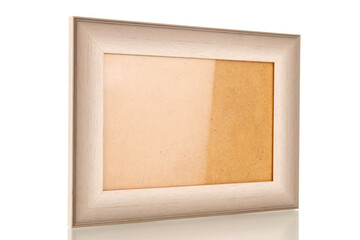Fototapeta premium One photo frame, macro, isolated on a white background.