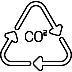 Carbon Offset Symbol Icon