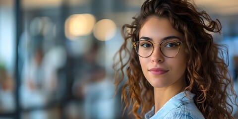 Young Professional Woman in Glasses Contemplating Career Opportunities in Arts and Culture Sector