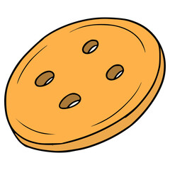 shirt button illustration hand drawn isolated vector	
