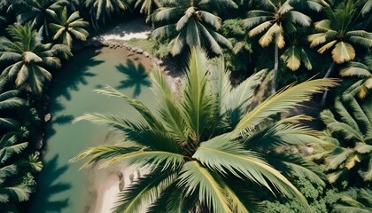 palm tree in the wind
