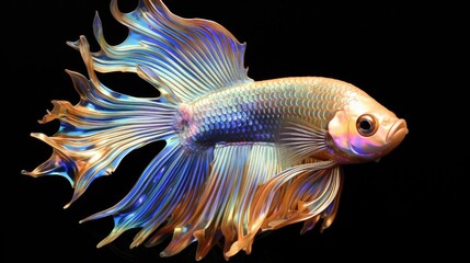 Fototapeta premium fish on black