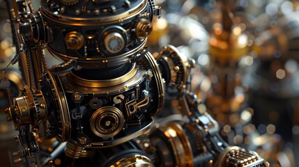 accomplishment with a close-up shot of a completed small robot, its intricate details and polished finish reflecting the dedication of its creator. - Powered by Adobe