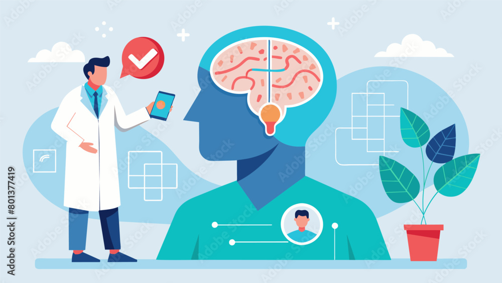 Poster advanced brain mapping technology that allows psychiatrists to pinpoint the root cause of a patients