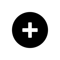 Obraz premium Add icon vector. Plus icon sign symbol vector. Medical cross vector icon illustration isolated on white background