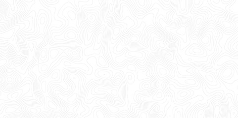 Topographic map background with geographic line map with elevation assignments.Modern design with White topographic wavy pattern design. Paper Texture Imitation of a Geographical map shades .