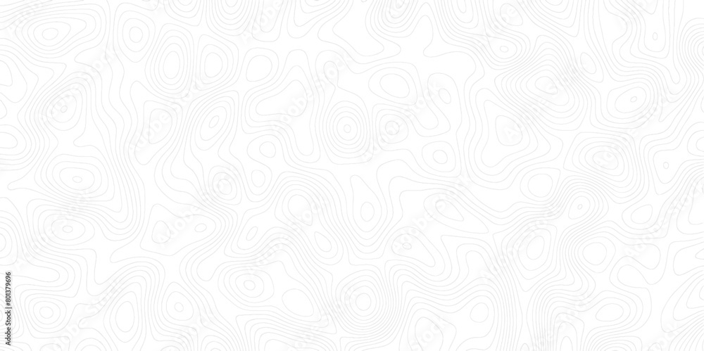 Poster Topographic map background with geographic line map with elevation assignments.Modern design with White topographic wavy pattern design. Paper Texture Imitation of a Geographical map shades .