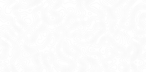 Topographic map background with geographic line map with elevation assignments.Modern design with White topographic wavy pattern design. Paper Texture Imitation of a Geographical map shades .