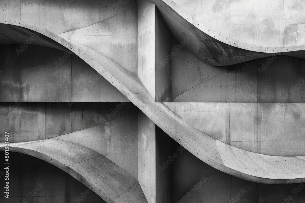 Poster A geometric pattern that uses shading to create the illusion of a three-dimensional landscape on a flat surface,