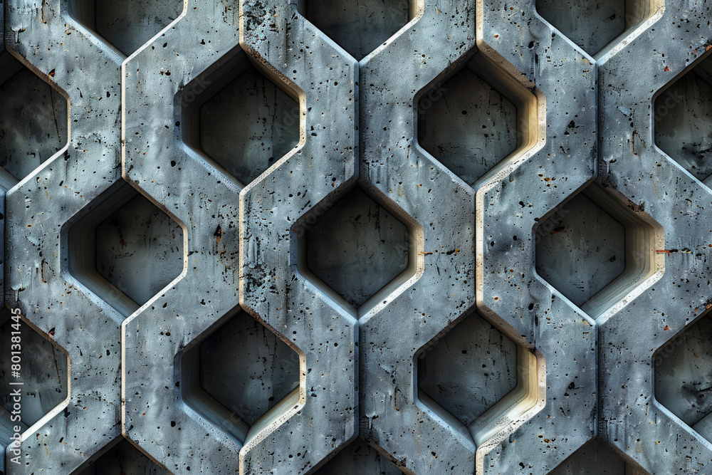 Poster a pattern of interlocking geometric shapes that creates the illusion of a pulsating, living organism