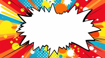 cartoon comic boom pop art, ai