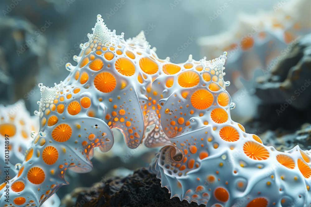 Leinwandbilder A 3D rendering of a Julia set fractal, resembling an alien coral reef with complex branching structures,