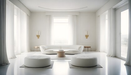 Fototapeta premium modern living room with furniture