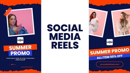 Clean Modern Social Media Story Sales Promo Reels