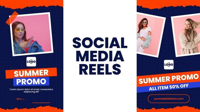 Clean Modern Social Media Story Sales Promo Reels