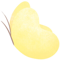 beautiful yellow butterflies Phoebis philea isolated on white background. Butterfly with spread wings and in flight.