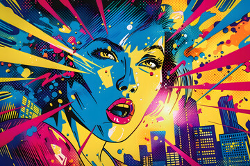 comic book panel, comic pop art style,