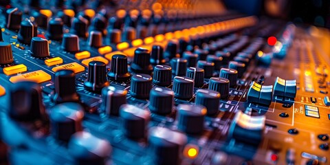 Fototapeta premium Comprehensive Audio Production and Mixing Skills Course for Musical Entertainment