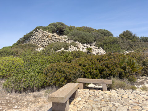 Nuraghe S'Ega Marteddu in Maladroxia island of Sant'Antioco