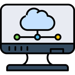  Cloud computing Icon