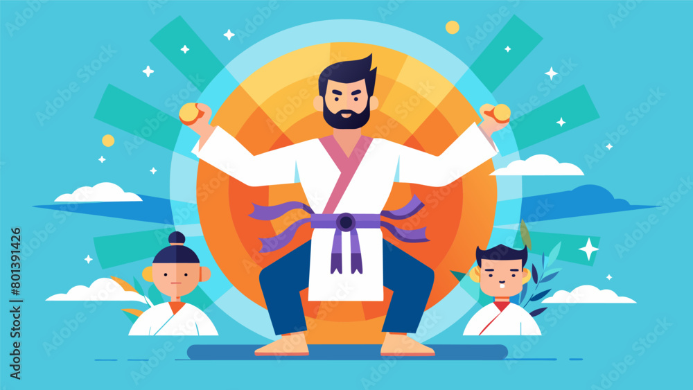 Poster the philosophy of martial arts emphasizes showing respect not only towards others but also towards o