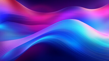 A mesmerizing abstract flowing neon wave background in a glitch art style, with distorted pixels and vibrant colors.