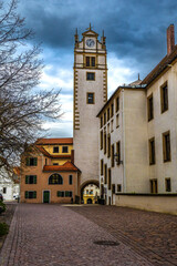 Obraz premium Kirchplatz mit Rathausturm in Oschatz 5