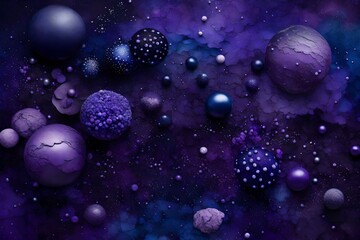 blue planet with space