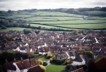 'suburbs english view Sky Summer Travel Nature House City Tree Grass Landscape Home Building Forest Green Architecture Trees Old Photography England Market Mortgage Property Housing Roof Houses'