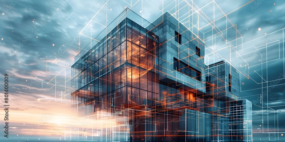 Poster cutting edge architectural management tool optimizing project timelines and resources