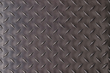 Dark metal texture with a corrugated print. iron plate background