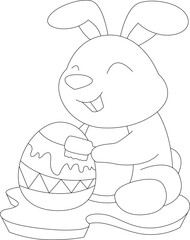 Rabbit Easter Easter egg Animal Vector Graphic Art Illustration