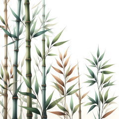 bamboo background,postcard,Generative AI