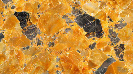 The dark yellow marble pattern background gives a natural feel.
