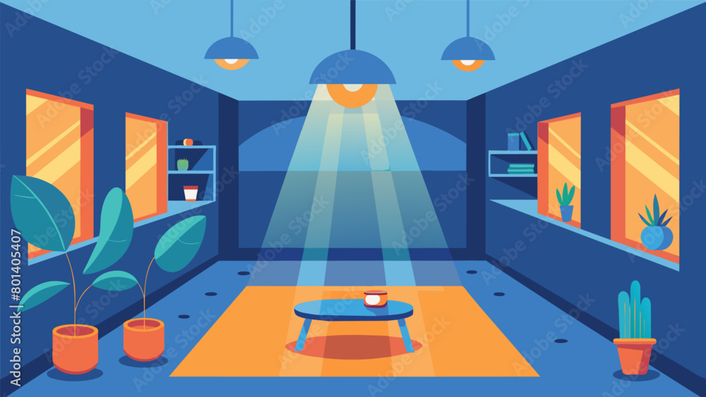 Poster natural lighting with dimmable options reducing harsh fluorescent lighting and creating a more sooth