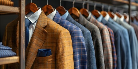 Obraz premium Tailored Business Attire Collection Highlighting Sophistication and Professionalism for the Modern Entrepreneur