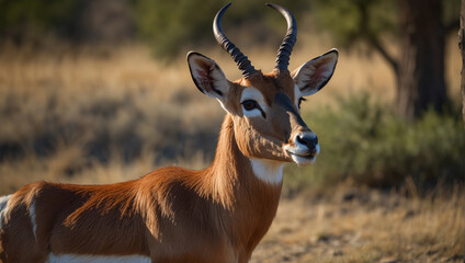impala antelope in kruger park - obrazy, fototapety, plakaty