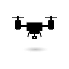Drone camera product machine icon symbol sign design vector